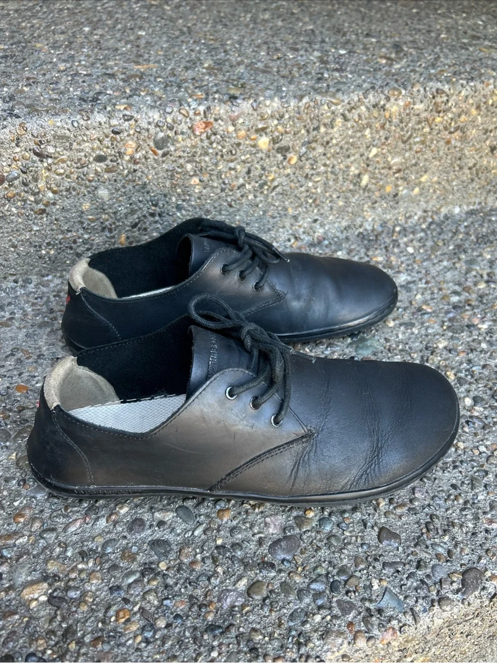 Vivo Barefoot Ra Oxford Dress Shoes Leather Black Men’s EU 43 Laces Wide Toebox